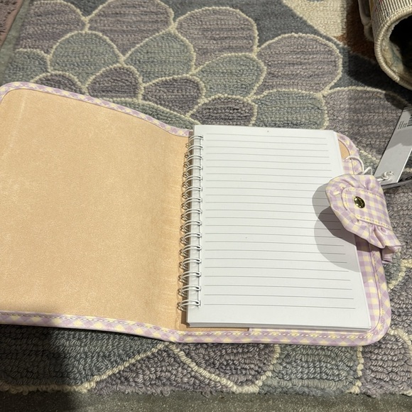 Stoney Clover Lane SCL Ruffle Lavender Purple Gingham Notebook BNWT - Picture 3 of 3